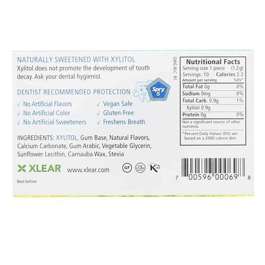 Spry Xylitol Gum, XLR